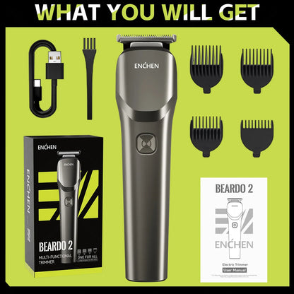 Enchen Beardo 2 Hair Clipper Cordless Trimmer for Men Grooming
