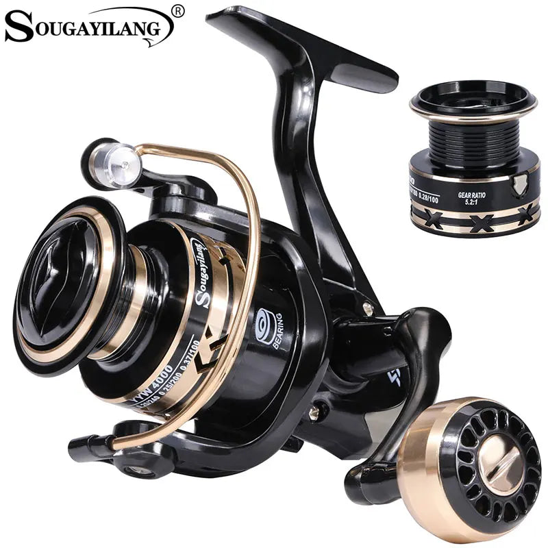 Fishing Reel Spinning 10kg Max Drag Metal Spool 1000-7000 Saltwater Carp