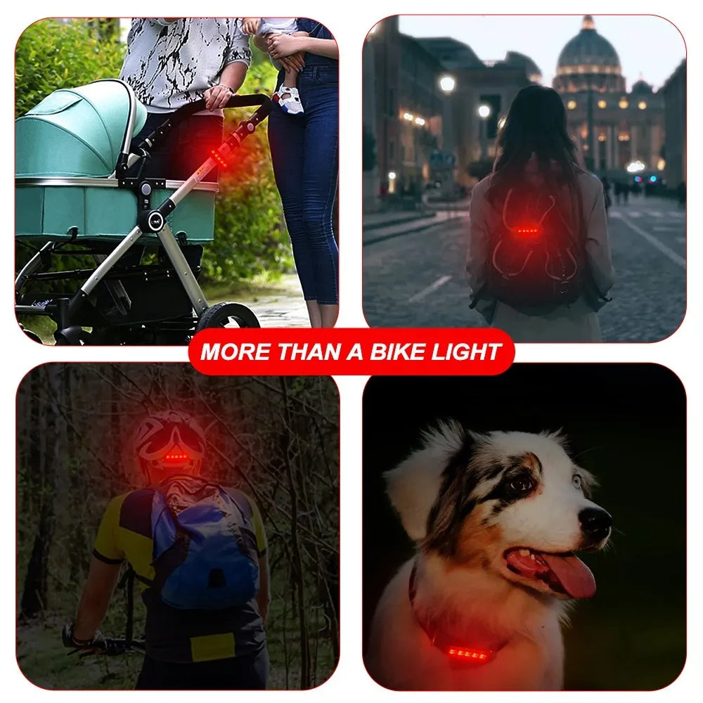 USB Rechargeable Bike Tail Light Ultra Bright Rear LED Bicycle Safety Light