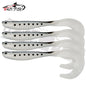 4PCS Fishing Lure Jigging Soft Baits 12.5cm 5.5g Hooks for Bass Pike