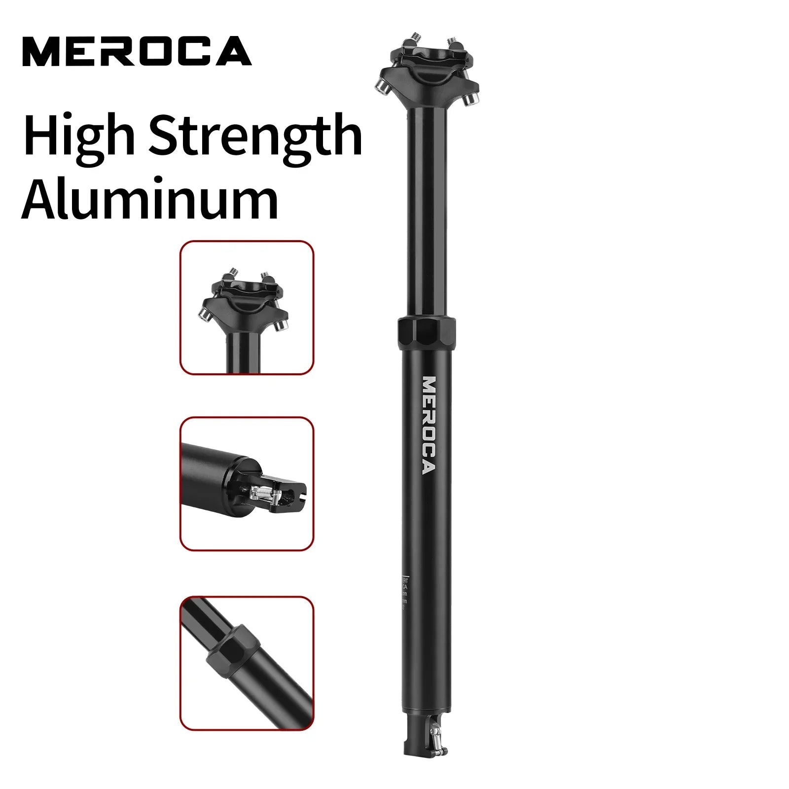 MEROCA Dropper Seatpost Internal Routing 425mm with Remote 27.2/30.9/31.6 - EXPROTAS