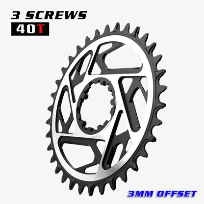 SRAM 3-Bolt MTB Chainring GOLDIX Narrow Wide 3mm Offset 34/36/38/40T