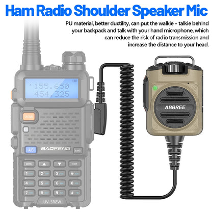 Microphone Speaker for Baofeng UV-5R Handheld Radio Walkie Talkie