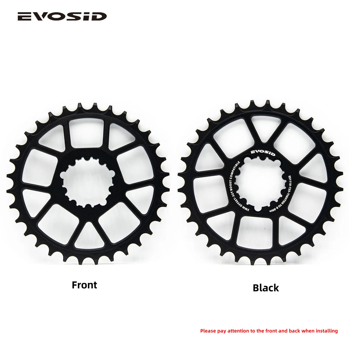 MTB Bicycle Chain 3mm Offset Chainring 32T 34T 36T 38T Direct Mount Bike