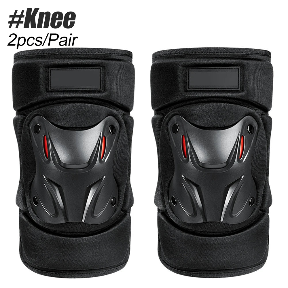 1Pair Knee Pad Elbow Protector Breathable Support for Outdoor Motorcycle