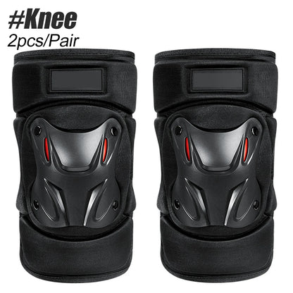 1Pair Knee Pad Elbow Protector Breathable Support for Outdoor Motorcycle