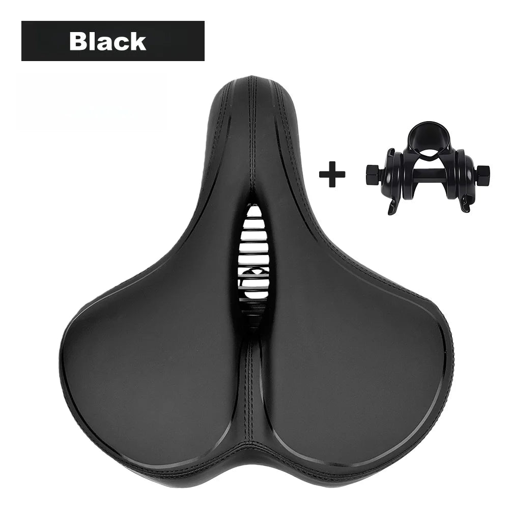 Comfort Wide Bicycle Seat Replacement Bike Saddle for Men Women Indoor Outdoor