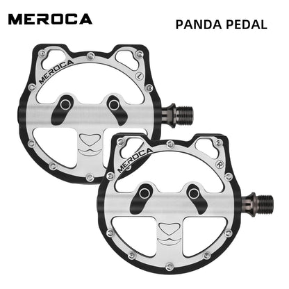 GOLDIX Cartoon Panda Bike Pedals 3 Bearing Alloy Non-Slip Folding MTB Road