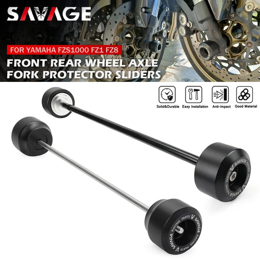 Yamaha FZ1 FZ6 FZ8 Fazer XJR1300 TDM900 Front Fork Axle Crash Slider