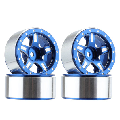 4Pcs CNC Aluminium 1.3in Beadlock Wheels 1/18 1/24 RC Crawler Rims
