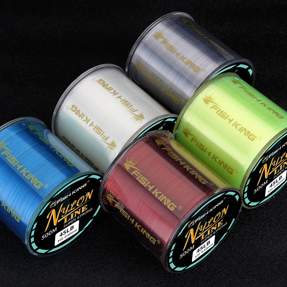 Monofilament Fishing Line 300M 0.50MM Nylon Carp Leaders Coated Wire