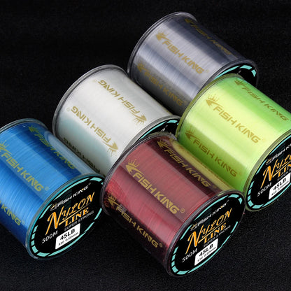 Monofilament Fishing Line 300M 0.50MM Nylon Carp Leaders Coated Wire
