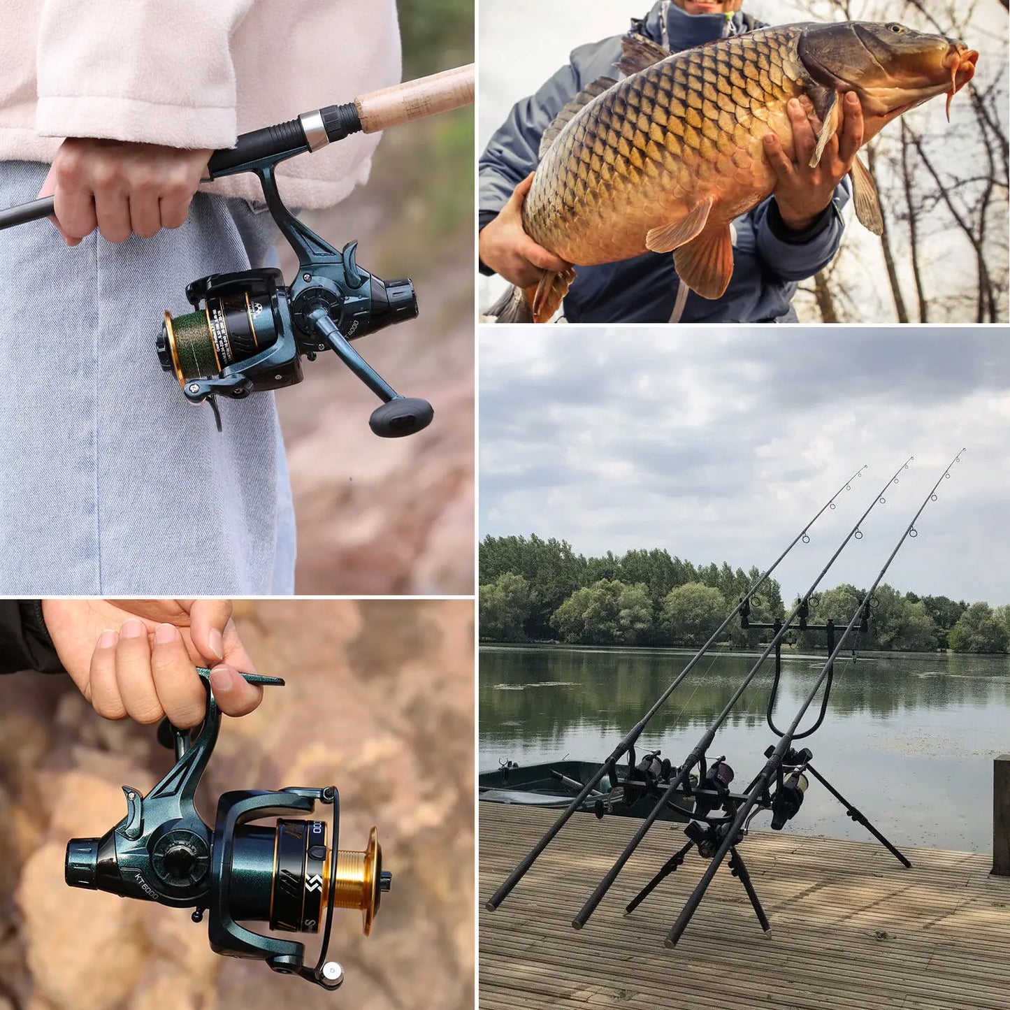 Spinning Fishing Reel 2000-6000 Series 13+1BB Sougayilang Saltwater Reel