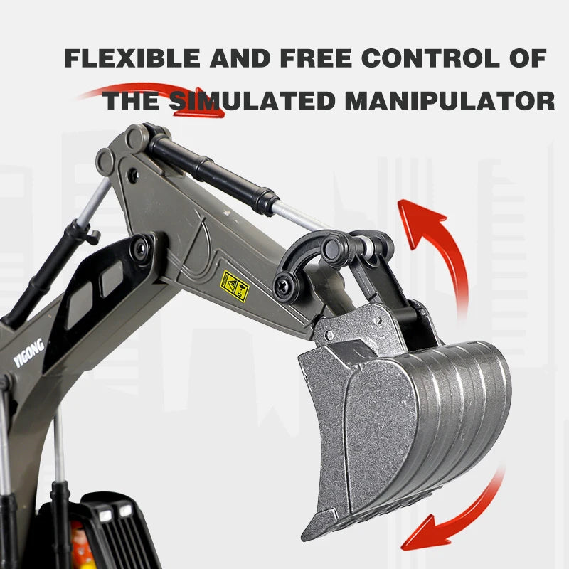 RC Excavator Dumper Car 2.4G Remote Control Engineering Vehicle Crawler Truck Bulldozer Toys for Boys Kids Christmas Gifts-EXPROTAS