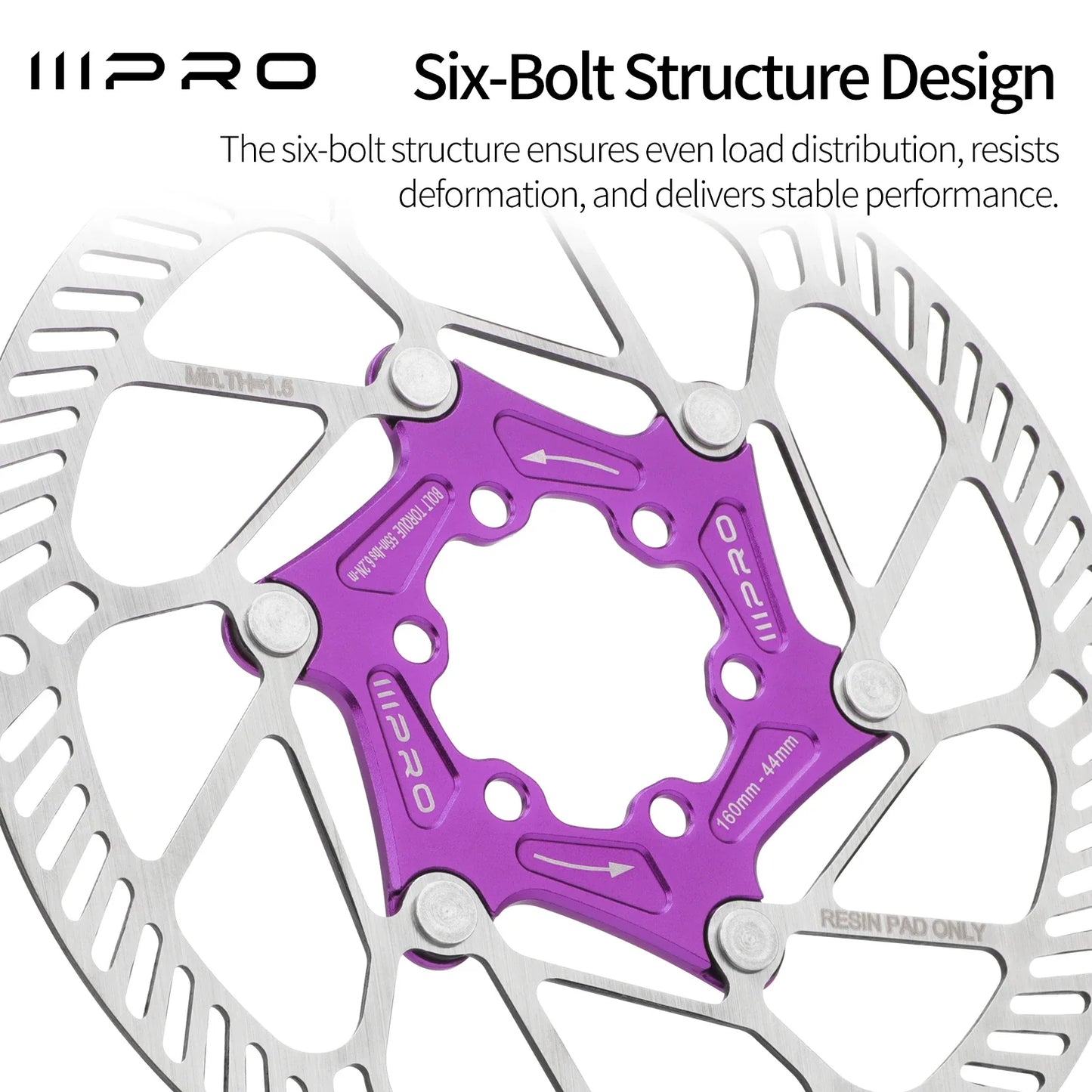 SNAIL Floating Disc Rotor 160/180/203mm 6-Bolt MTB Bicycle Brake Rotor