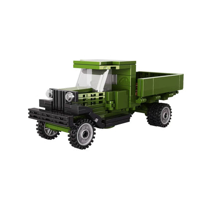 M3A1 Scout Car M6 Truck M22 Locust WW2 Normandy Building Blocks Military Brick Set Gift