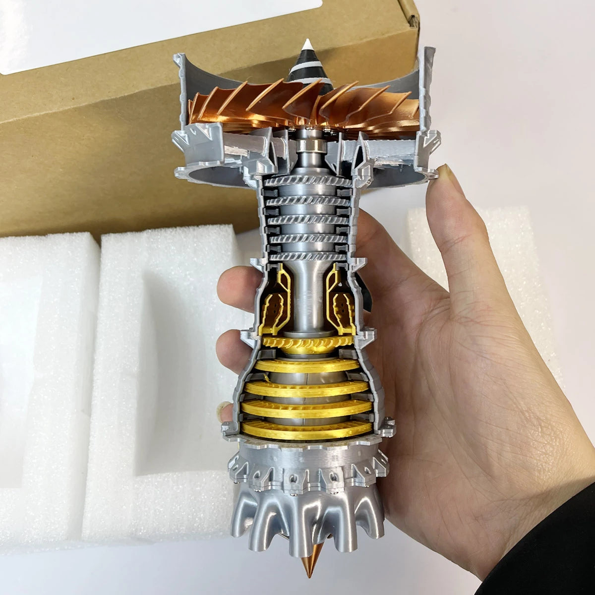 TR900 Turbofan Engine Model Aircraft Engine Kit Turbojet Engine Model Adult Gift Mechanical Science Education Toy-EXPROTAS