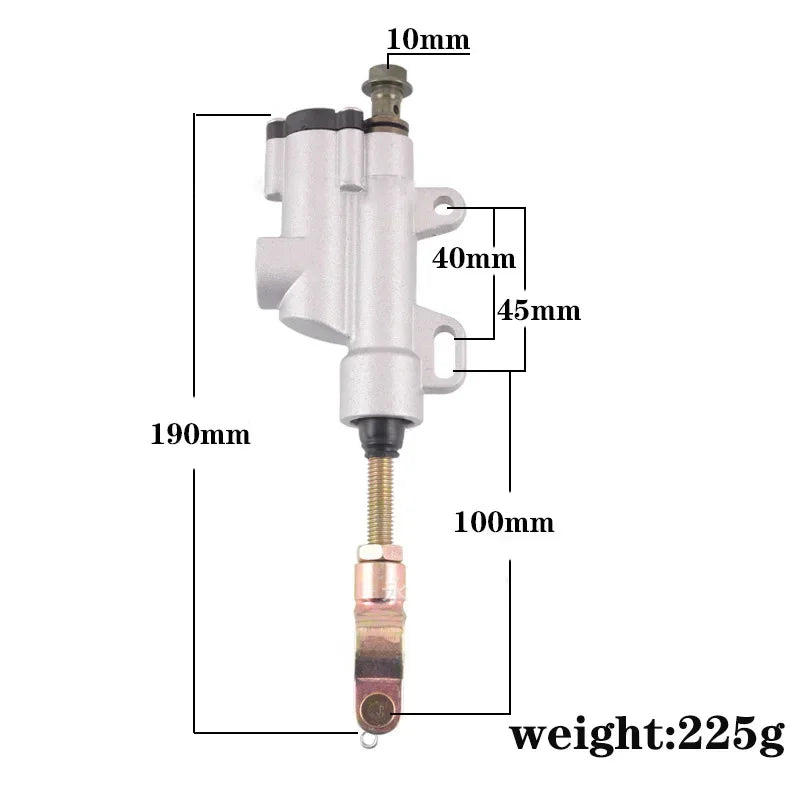 Master Cylinder Pump Rear Hydraulic Brake for 50cc 70cc 110cc 125cc Dirt Bike