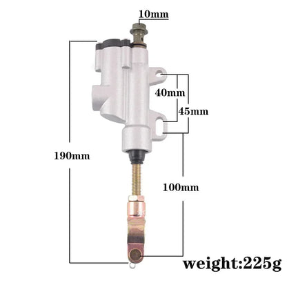 Master Cylinder Pump Rear Hydraulic Brake for 50cc 70cc 110cc 125cc Dirt Bike