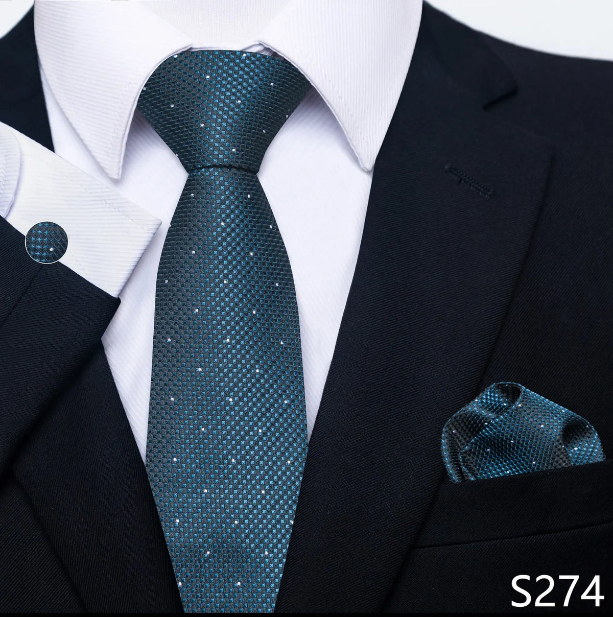 EXPROTAS Tie Pocket Square 8cm Wedding Formal Men’s Accessories
