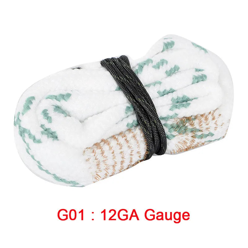 Rope Bore Cleaner for Rifle Shotgun 12GA 5.56mm 7.62mm Gun Cleaning Supplies