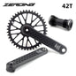 ZEROING Road Folding Bicycle Crankset 10/11/12speed Single Chainring 40/42/44/46/48T With Bracket Bottom BSA For Gravel Bike-EXPROTAS