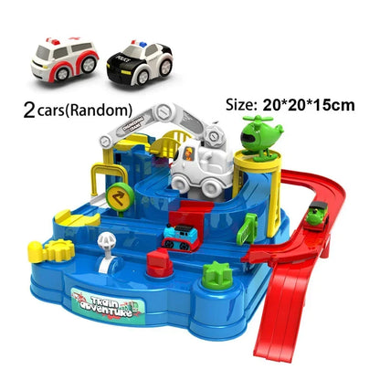 Racing Rail Car Model Educational Toys Children Track Adventure Game Brain Mechanical Interactive Train Animals Space Rocket Toy-EXPROTAS