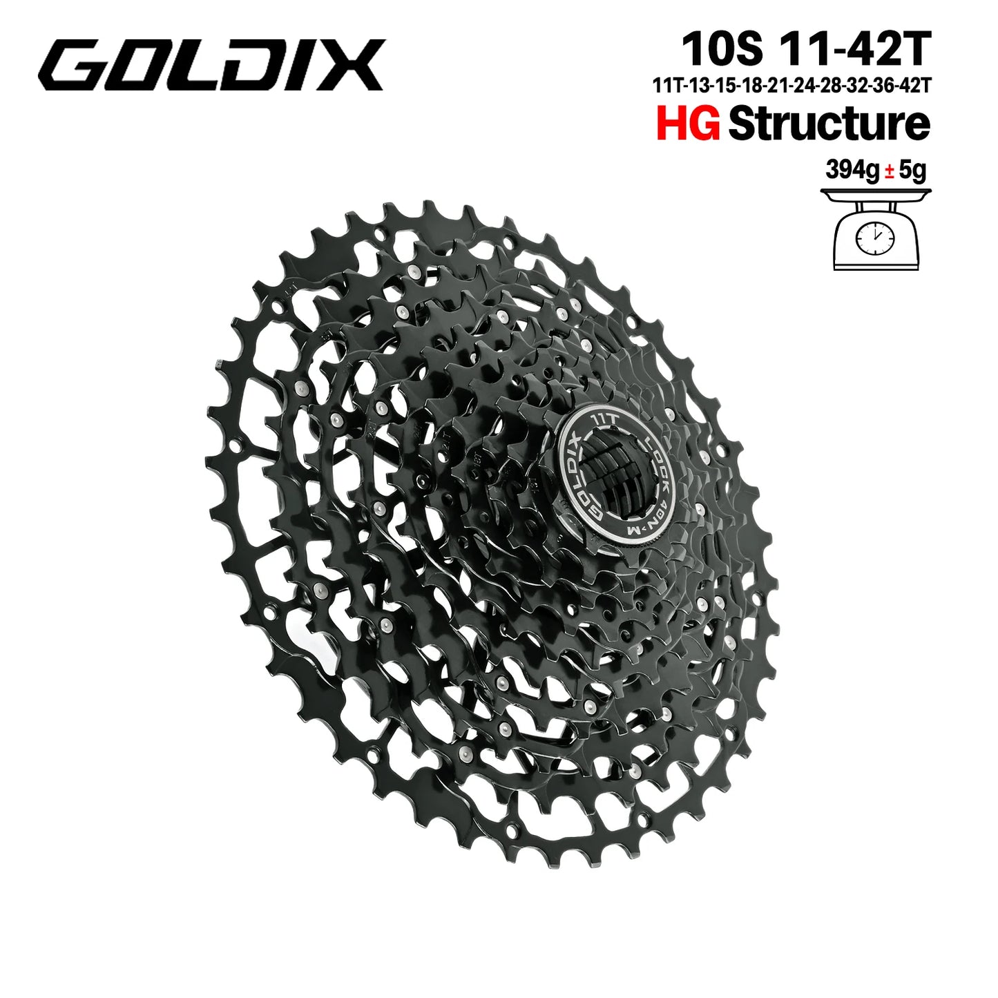 GOLDIX Mountain Bike Cassette 9 10 11 12 13 Speed HG Carbon Steel - EXPROTAS