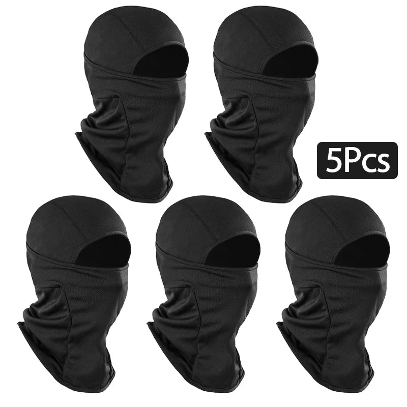 Women Cycling Face Mask Hooded Sun Protection Neck Gaiter Summer