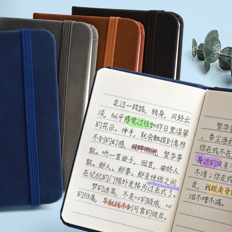 Mini A7 Small Notebook Portable Pocket Diary Leather Notepad Journal