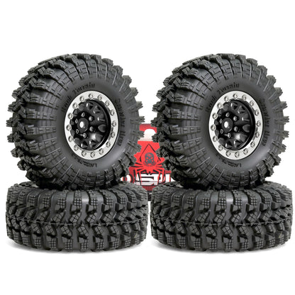 1.3 Beadlock Wheel Tires for 1/18 1/24 RC Crawler SCX24 AX24 TRX4M