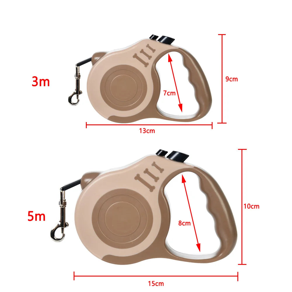 Retractable Dog Leash 3M 5M for Small Big Dogs Walking Traction Rope