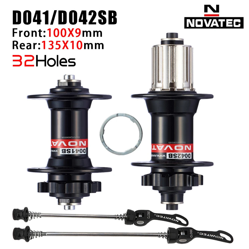 NOVATEC D041SB D042SB MTB Hub 28/32/36H 6-Bolt HG for 8-12 Speed