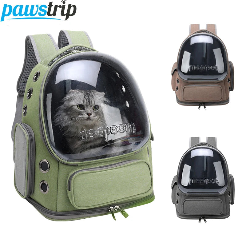 Transparent Pet Cat Carrier Bag Breathable Outdoor Travel Backpack for Small Dogs and Cats Eye Catching Pet Supplies