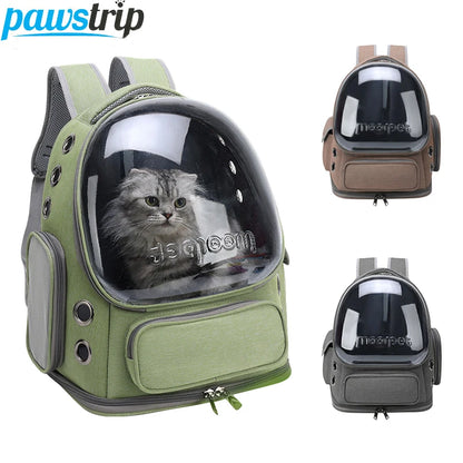 Transparent Pet Cat Carrier Bag Breathable Outdoor Travel Backpack for Small Dogs and Cats Eye Catching Pet Supplies