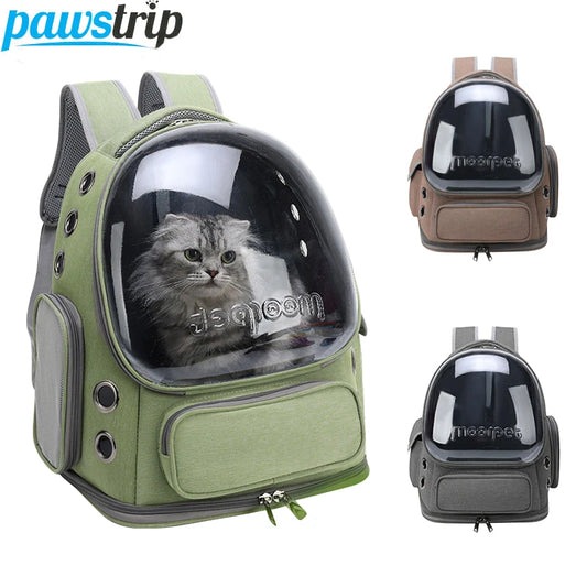 Transparent Pet Cat Carrier Bag Breathable Outdoor Travel Backpack for Small Dogs and Cats Eye Catching Pet Supplies