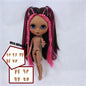 ICY DBS Blythe Doll Black Skin Joint Body Colourful Hair 1/6 BJD Dress Up