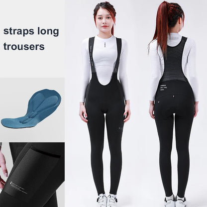 INBIKE Womens Winter Cycling Bib Tights Thermal Fleece 3D Padded Road Bike