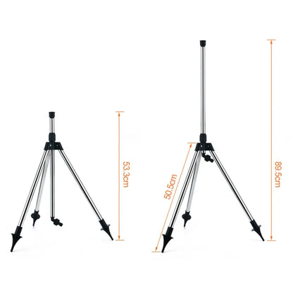 Stainless Steel Tripod Garden Sprinkler Automatic Rotating Irrigation System 10m