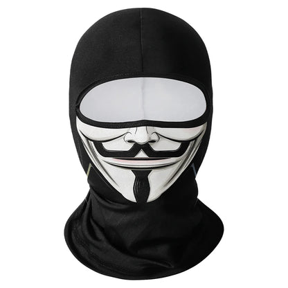 Motorcycle Balaclava Windproof Skull Full Face Mask Neck Liner Ski
