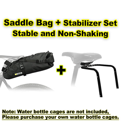 Rhinowalk Waterproof Bicycle Saddle Bag with Stabilizer Set 13L Large Capacity