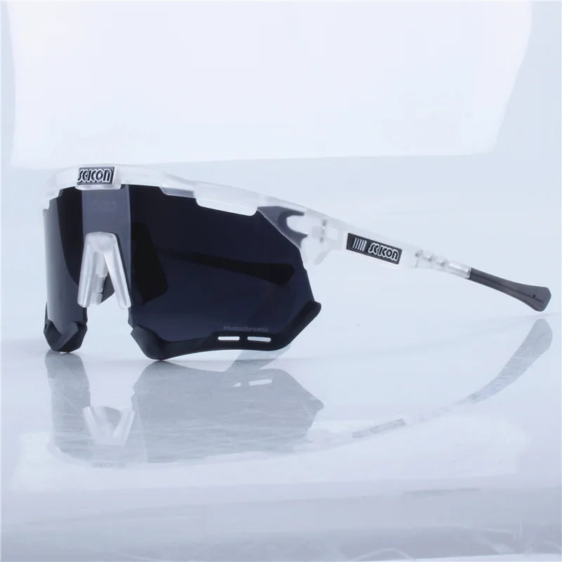 SCICON Photochromic Sunglasses UV400 Auto Darkening Cycling Driving Glasses