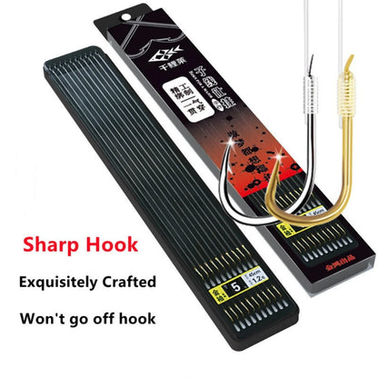 20 Hooks 10 Pair Fishing Tackle Line Double Hook Set Packaged Bait Accessories