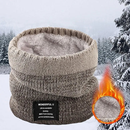 Winter Knitted Scarf Women Neck Warm Cashmere Snood Soft Wool Wrap