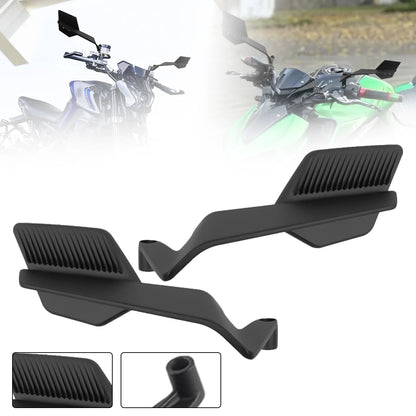 Adjustable Motorcycle Wind Wing Side Mirror Deflectors Rearview Mirror Mount