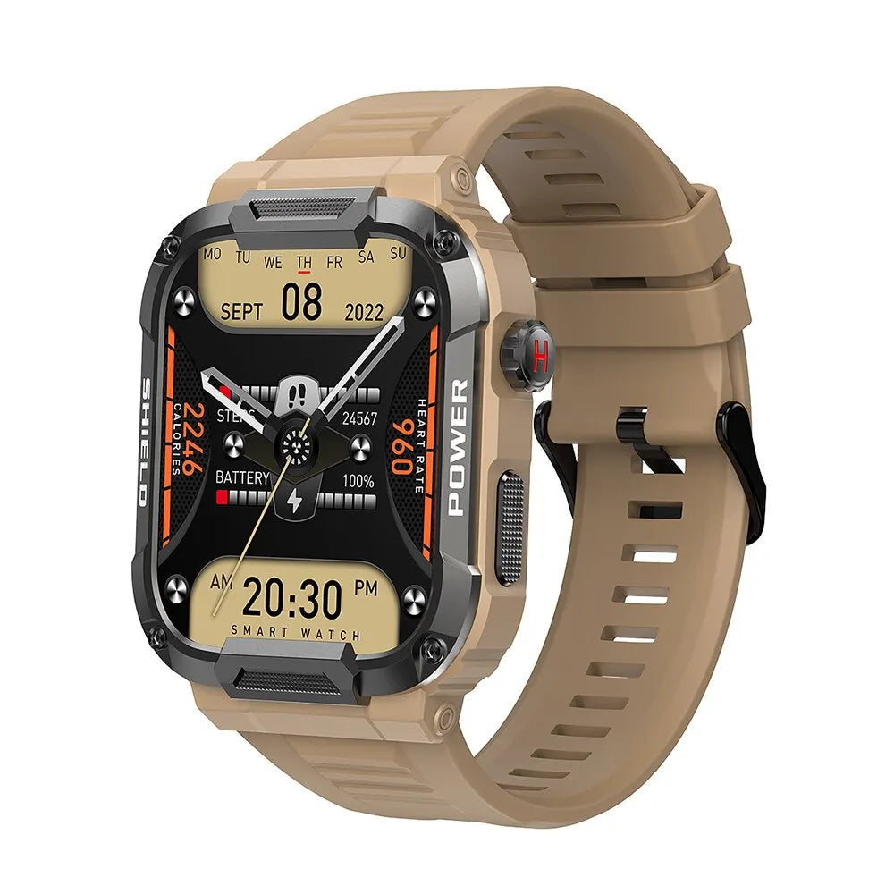 MEVADEN 1.85 Outdoor Military Smart Watch Men Bluetooth Call Smartwatch For Android IOS IP68 Waterproof Sports Fitness Watches-EXPROTAS