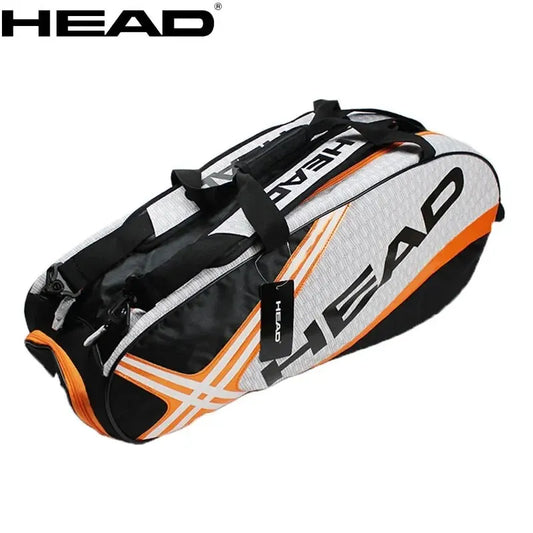 HEAD Tennis Rackets Bag Large Capacity 3-6 Pieces Tennis Backpack Badminton Gymbag Squash Racquet Bag With Separated Shoes Bag-EXPROTAS