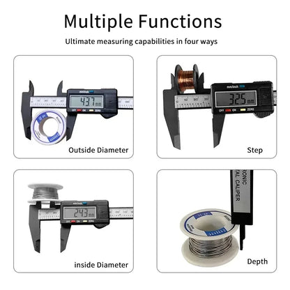 Digital Vernier Caliper 100mm/150mm Micrometer Measuring Gauge LCD Ruler