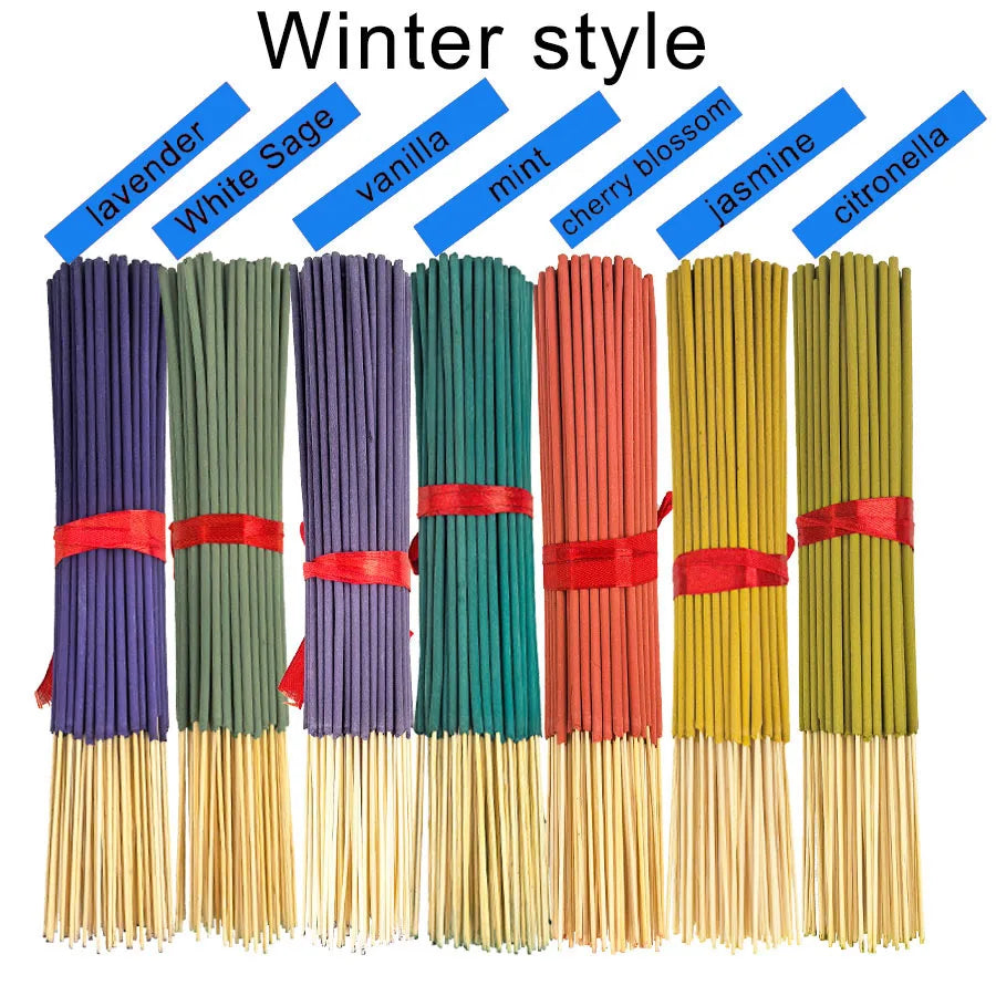140 Incense Sticks Set with 20 Sticks Each - Rose, Lavender, Sandalwood