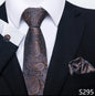 EXPROTAS Tie Pocket Square 8cm Wedding Formal Men’s Accessories